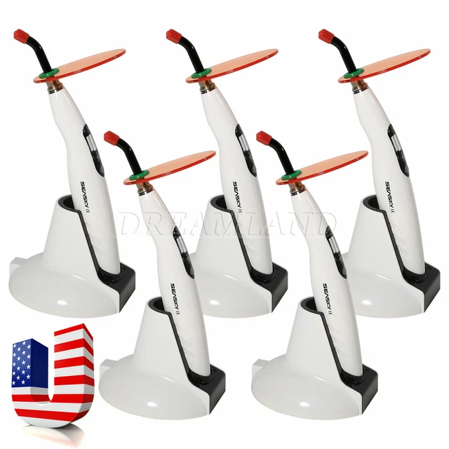 5* SK-T4 Dental Curing Light Unit LED Lamp Cordless 1400mw LED-B USA