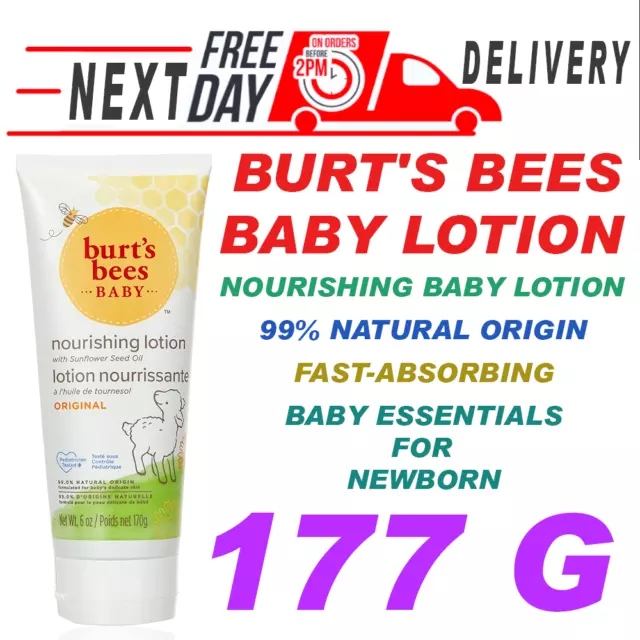 Burt's Bees Nourishing Baby Lotion - 170g | Nourishing Baby Moisturiser