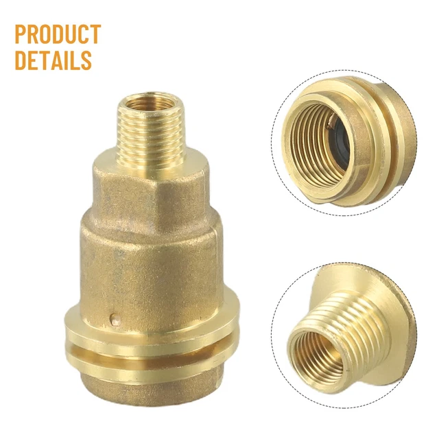 Raccordo Filettato In Ottone Da 1/2 Pollice BSP, 50 Mm, Per Serbatoi E Gas, Pressione Max 1200 Psi, 2 Pezzi - 2