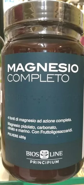 MAGNESIO COMPLETO 400 g Principium Bios Line PROMO  LAST MINUTE Fino Al 31/03/24