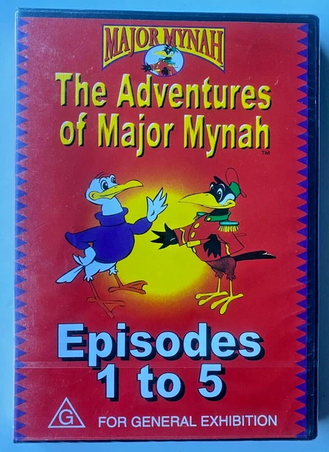 THE ADVENTURES OF Major Mynah DVD Cartoon Animation Kids Childrens Kid ...