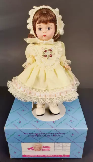 2000 Victorian Marigold 8" Madame Alexander Doll #27805 w/ Tag Stand COA Box