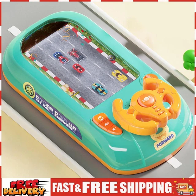 Gegong Kids Educational Copilot Wheel avec musique enfant Smart Toy Wheater pour enfants outil de direction de voiture (Jaune