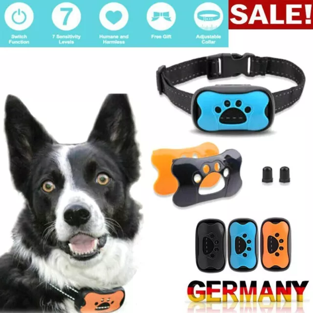 Smart Hund Anti Rinde Kragen Ultraschall Wiederaufladbare Training Halsbänder