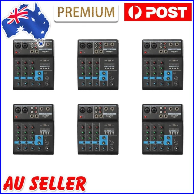 WIRELESS 4-CHANNEL AUDIO Mixer Bluetooth-compatible USB Sound Mixing