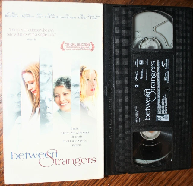 Between Strangers BETWEEN STRANGERS (VHS) Gerard Depardieu, Sophia Loren, Sorvino. Good ...