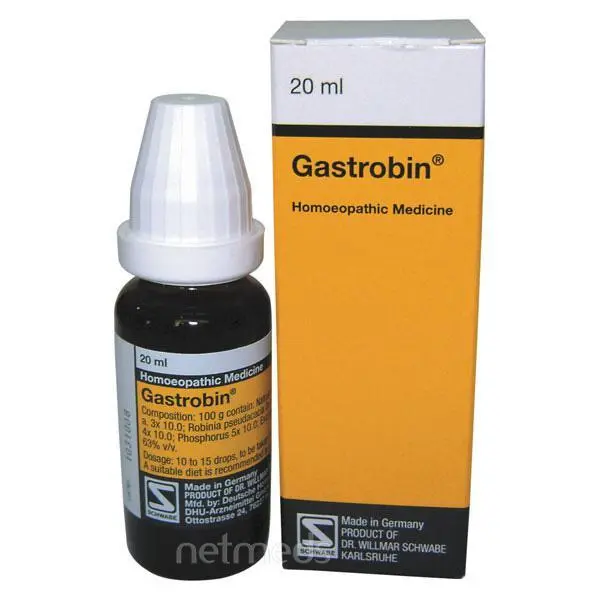 Gota de gastrobina Dr. Willmar Schwabe Alemania para enfermedad gástrica - paquete de 20 ml
