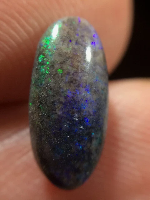 1.85tcw Australian Andamooka Matrix Opal  - Rolling Green colors