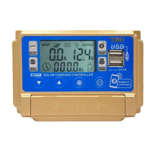30A Solar Charge Controller MPPT 12V 24V Dual SUB PV Battery Charging Regulator