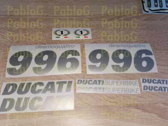 Ducati 996 desmoquattro decal set vinyl adesivi autocollants ステッ