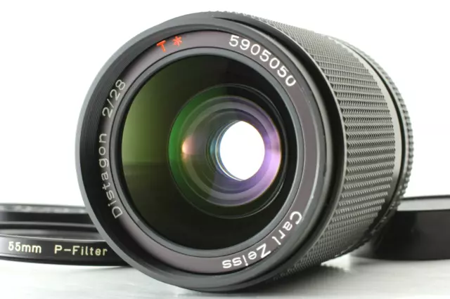 【MINT+++】 Contax Carl Zeiss Distagon T* 28mm f/2 AEG Lens C/Y Mount from JAPAN