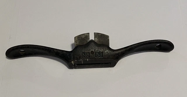 Vintage Stanley No. 53 Flat Bottom Adjustable Throat Spokeshave  Spoke Shave 3