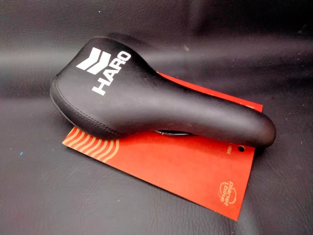 Old school style custom Haro Style Bmx Seat Single Railed New Black Large