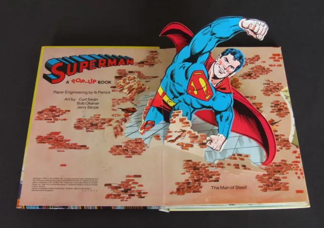 Superman Pop-up Book, Random House #38 Vintage DC Comics 1979 (Curt Swan) 3