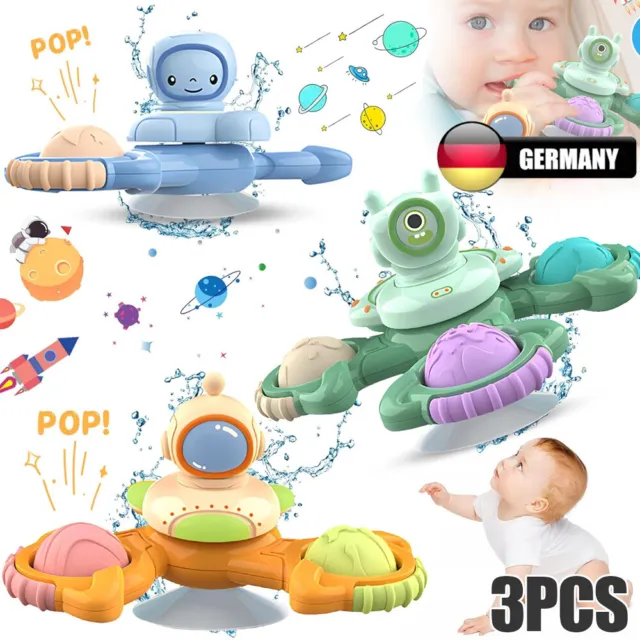 Baby Spinner Spielzeug für Kleinkinder Badespielzeug Hand Spinner mit Saugnapf