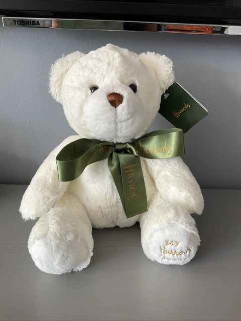 Harrods My Harrods Teddy Bear In White - Luxury Teddy Bear - New With Tags