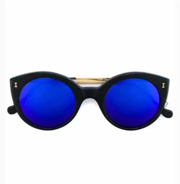 Illesteva Blue Mirrored Visitar /Sunglasses for Women