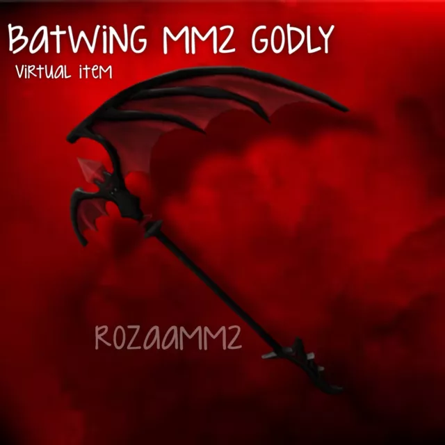 ROBLOX MURDER MYSTERY 2 (MM2)- Ancient Godly: BATWING !!FAST DELIVERY!!  £4.80 - PicClick UK