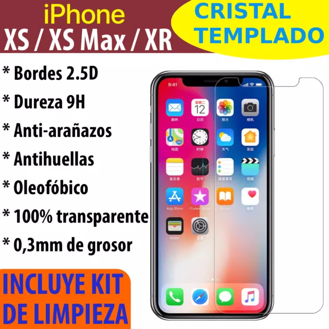 Cristal Templado Protector De Pantalla Para iPhone X XS XS Max XR 8 7 6 Vidrio