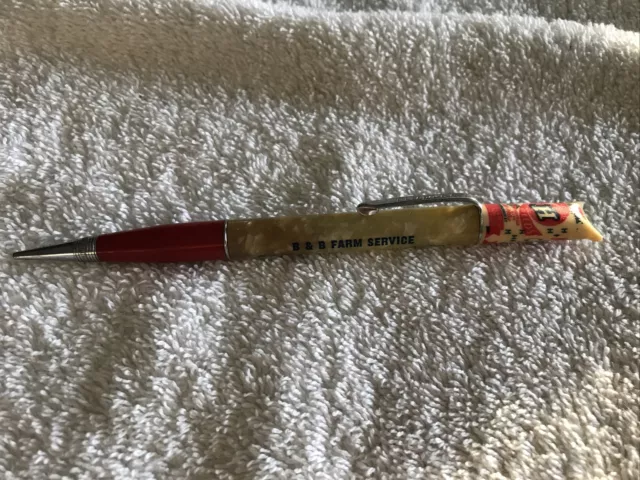 B & B Farm Service Vintage Advertising Mechanical Pencil With Feed Bag, Wolcott