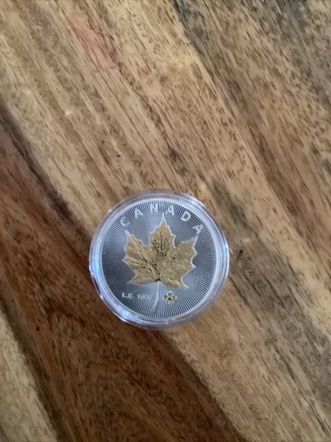 Canada 2020 Maple Leaf Medallion 24kt Gold Overlay