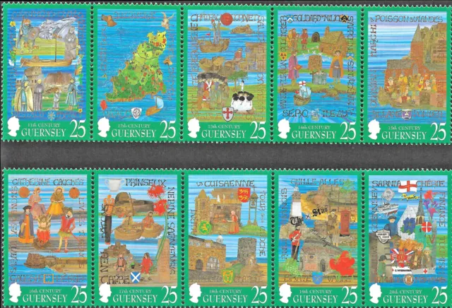 GUERNSEY STAMPS SELECTION ~ YEARS 1998-1999 Mint Never Hinged/MNH