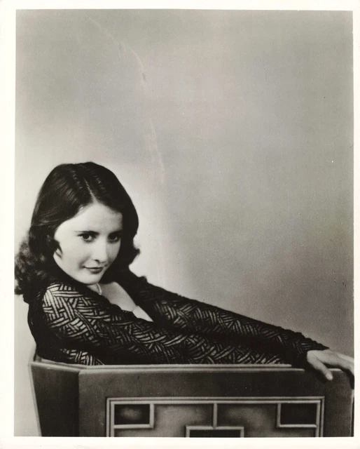 P. Stebbing, Une actrice prend la pose vintage albumen print, Tirage albuminé
