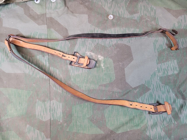 Original World War 2 German Lightweight Y-Straps Marked for Luftwaffe