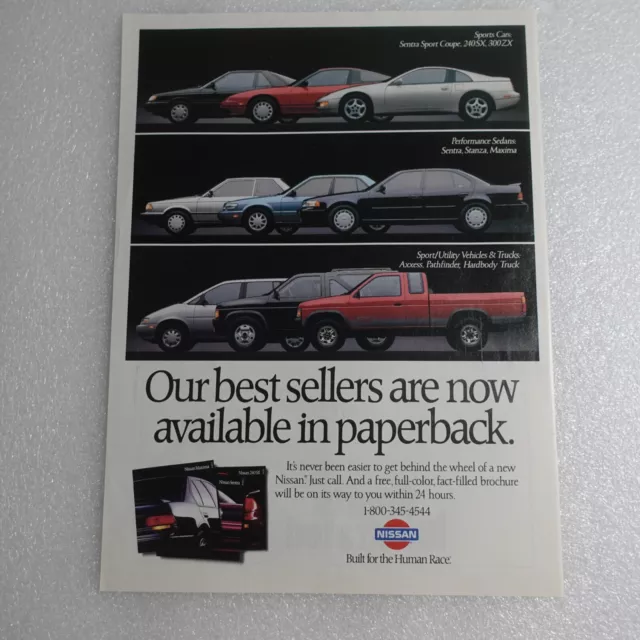 Vintage Print Ad Nissan Sports Illustrated Jul 16, 1990