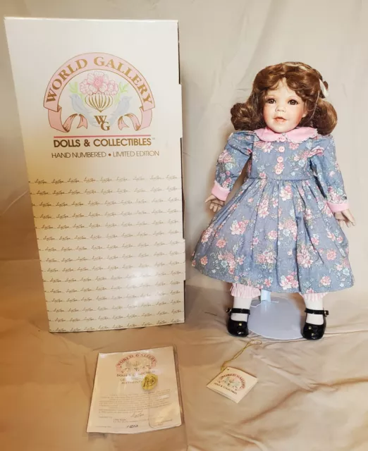 Linda Steele World Gallery Porcelain Doll 18" Darlene 1998 (undisplayed)