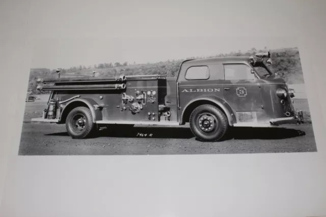 1949-50 American LaFrance Pumper Fire Truck Factory Photo, Original