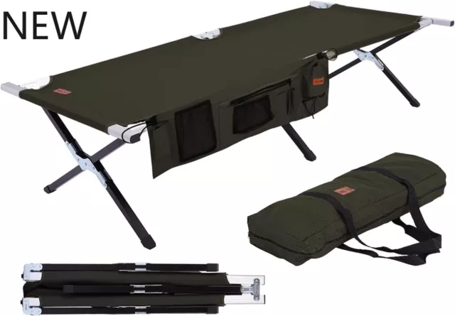 Tough Outdoors Camping Cot for Adults- Folding Sleeping Cots for Camping,NEW