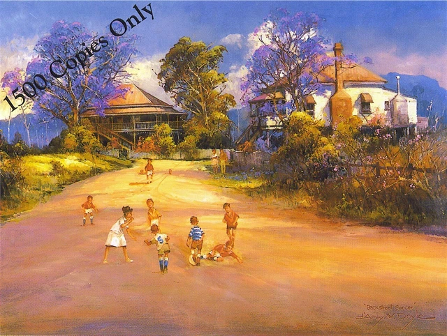 d'Arcy Doyle "Backstreet Soccer" NEW Large Limited Edition #1180 with COA