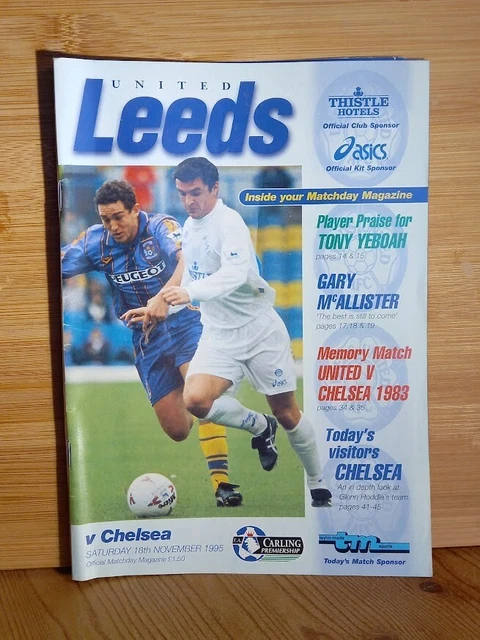 Chelsea Programmes COLLECTION OF LEEDS United v Chelsea Programmes/Ticket Stubs £2.00 ...