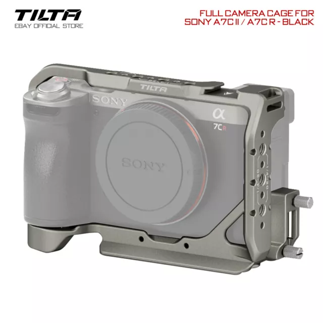 Protector para hacer películas en jaula de cámara completa Tilta + abrazadera de cable para Sony a7C II/a7C R