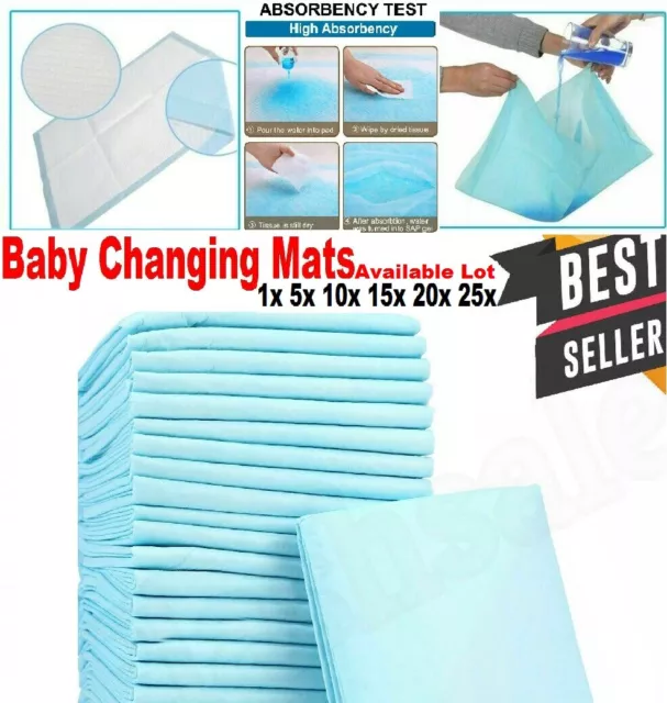 Baby Changing Mats Sheets Travel Disposable Bed Pads Incontinence 60 x 45cm LOTS