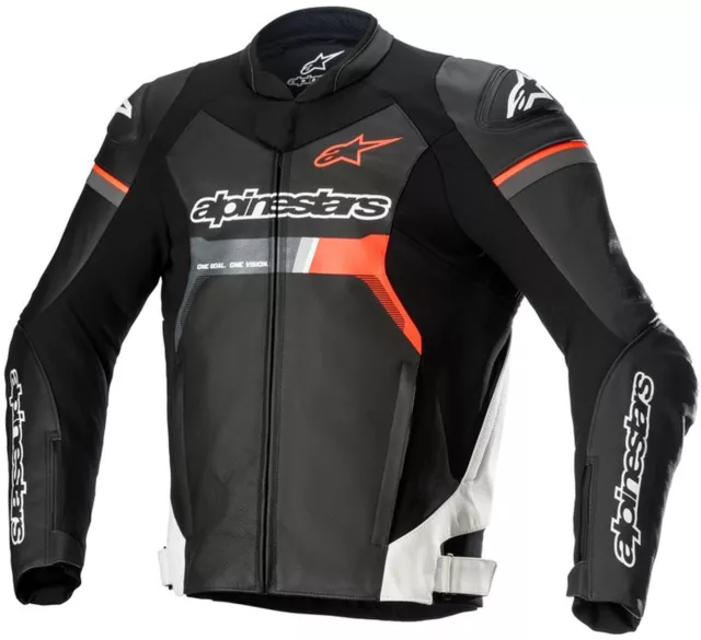 Chaqueta Moto en la Piel Alpinestars Gp Force Leather Jacket Rojo Blanco