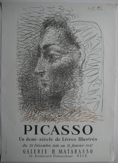 PICASSO PABLO ORIGINAL Poster 1957 Original Poster Matarasso ...