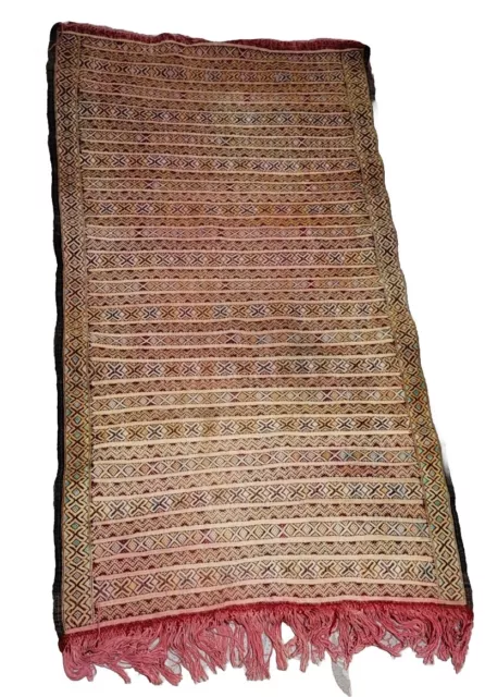 Tapis Ancien Orientale Berbère Maroc 142cm X 78cm