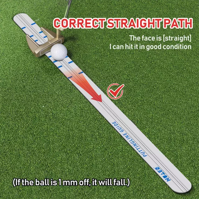 Golf Putting Alignment Rail, Putter Ruler Track Guide