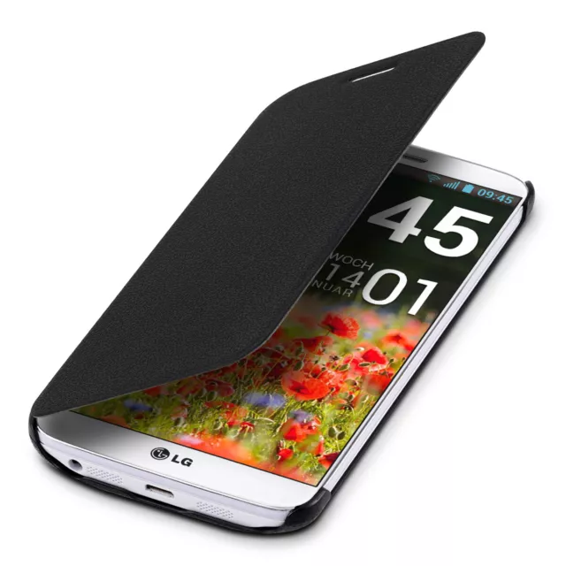 Cover per LG G2 Custodia rigida libro Flip Case