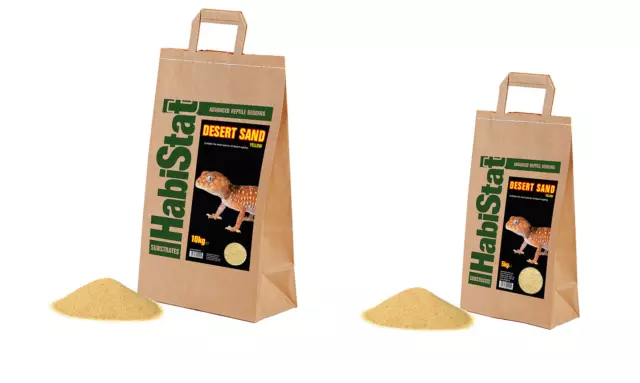 HabiStat Desert Sand Yellow Vivarium Reptile Substrate 5Kg 10Kg