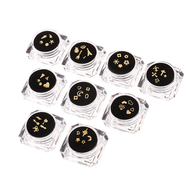 5 pz/scatola Denti Diamante Ornamento Denti Cristallo Gemma Gioielli 18K Oro Variou Sh St