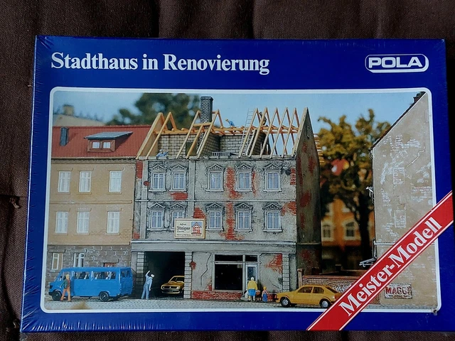 Maquette POLA Immeuble En Rénovation – Échelle HO, Bâtiment N°349, Neuf
