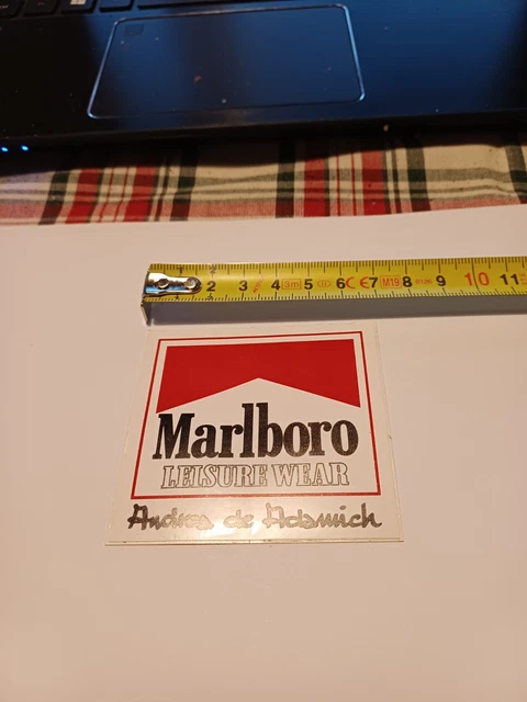 Autocollant Vintage Marlboro Leisure Wear, Années 80, Original Italie