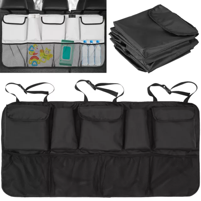 Car Trunk Organizer 9 Pockets Car Backseat Organizer Waterproof Car Seat  💟