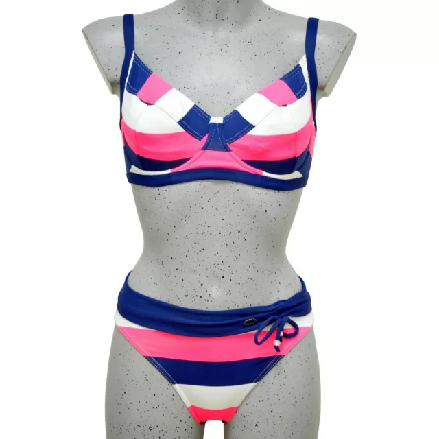 Maillot de Bain Femme Bikini Brésilien Triangle Brassière Motifs Bleu du S  au XL