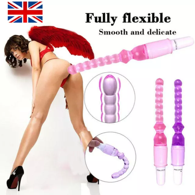 NEW Waterproof-Anal-Plug-Massager-Dildo-Beads-Vibrator-for-Unisex use Lubricants