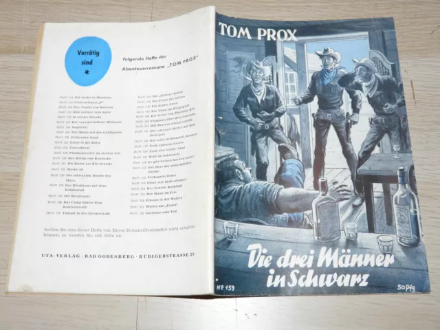 TOM PROX Nr. 159: Die drei Männer in Schwarz, Original UTA-Verlag