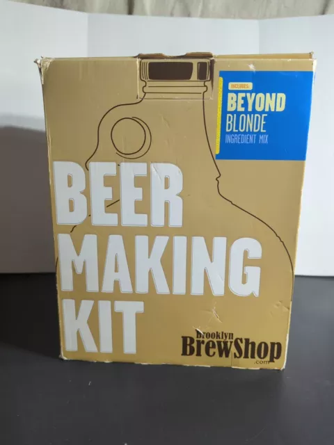 Kit de elaboración de cerveza Brooklyn Brew Shop Beyond Blonde caja nueva abierta